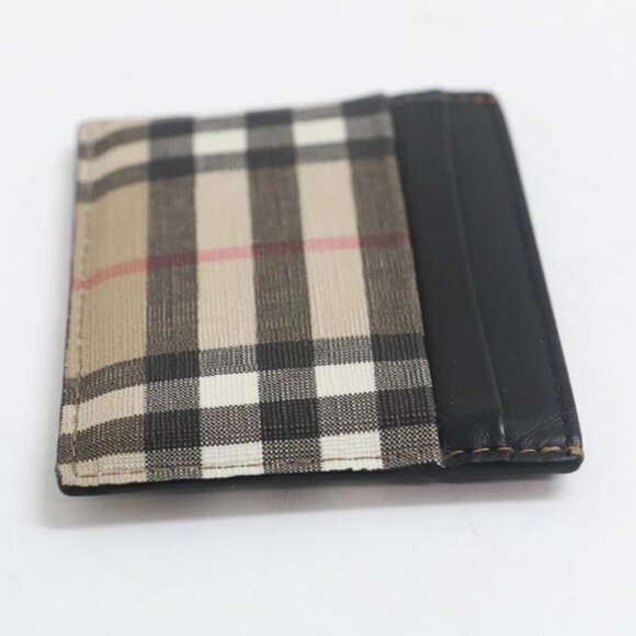 Burberry Archive Beige Check and Leather Card Case - Picture 3 of 6